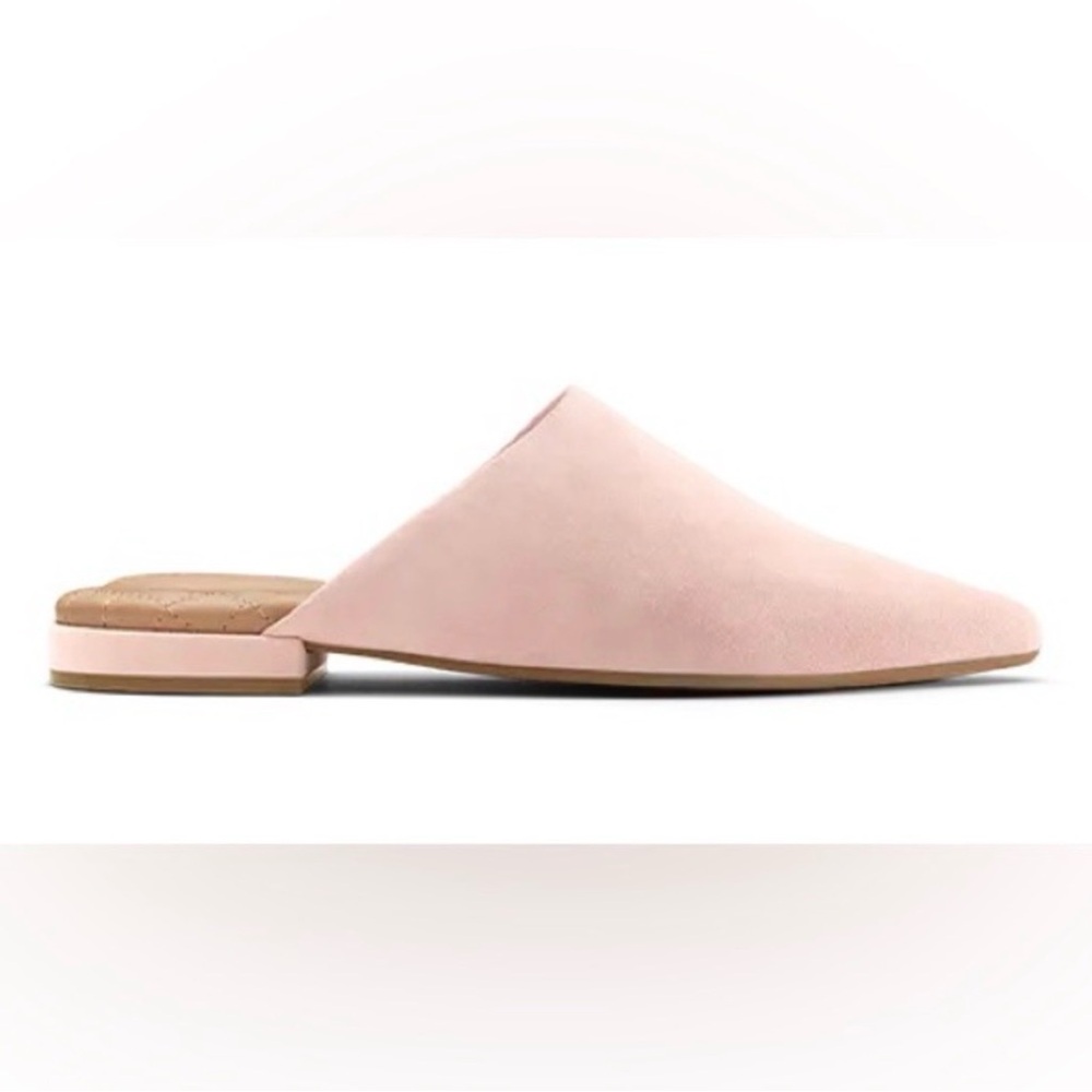 Birdies The Lark in Pink Chiffon Suede Slide Mule Size 7.5 Office Business - Picture 6 of 9